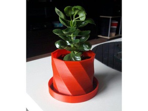 elegante vaso de planta exterior e jardim 3d print model - Mito3D