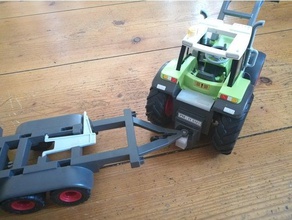 playmobil pressa per balle di fieno trailer 5121 - rotto traino fix giocattolo & accessori gioco 3d print model - Mito3D