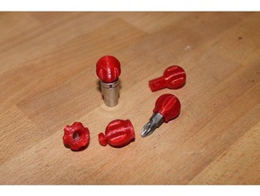minimal tools hand screwdriver handle 3d print model - Mito3D