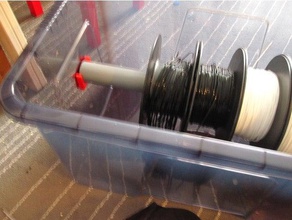 spool box pipe mount 40mm 3d printer accessories filament holder pvc 3d print model - Mito3D