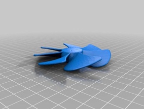 ventilador de fluxo axial lâmina partes 3d print model - Mito3D