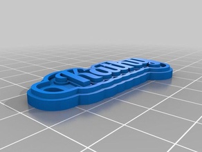 kathy keychains customized 3d print model - Mito3D