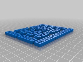 mtg -1 counters exert tokens toy & game accessories magic gathering token 3d print model - Mito3D