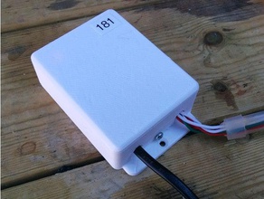 project box - power supply esp8266 led driver electronics neopixel ws2812 3d print model - Mito3D