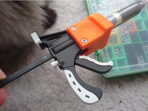 10cc flux dispenser quick release clamp hand tools amtech plunger soldering syringe 3d print model - Mito3D