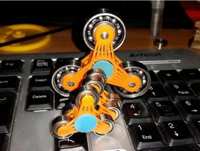 nano giratório mecânico de brinquedos fidget openscad spinner 3d print model - Mito3D