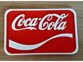 coca-cola schild sign coins & badges 3d print model - Mito3D