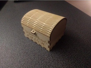 Hochzeit ring box Container lasercut 3d print model - Mito3D