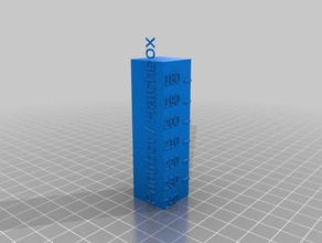 temp tower pla 170-220 70mm high 3d printing tests customized 3d print model - Mito3D