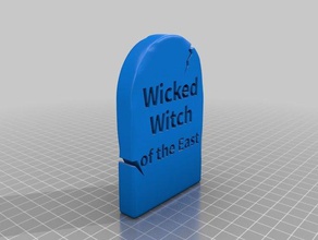 bruxa malvada do leste túmulo personalizado 3d print model - Mito3D