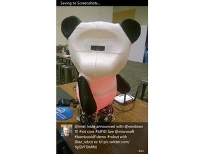bambú panda la robótica electrónica intel joule microsoft el robot 3d print model - Mito3D