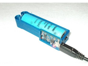 ompact chargeur 18650 batterie de l'électronique 3d print model - Mito3D