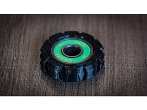 ring spinner toys & games adhd fidget toy 3d print model - Mito3D