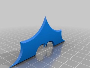 batarang sahne batman logosu sembolü 3d print model - Mito3D