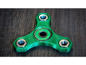hex nut spinner toys & games desktopmakes fidget toy madewithfusion360 3d print model - Mito3D