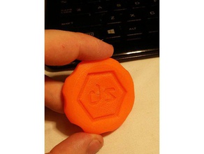 makercoin A impressão 3d de testes filamento swatch amostra material teste 3d print model - Mito3D