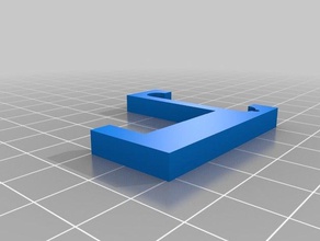 la mitad de anchura gancho rejilla alambre organización personalizado 3d print model - Mito3D