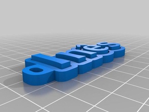 my customized multiline tag keychain - s v2 keychains 3d print model - Mito3D