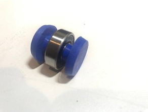 threaded fidget bearing caps updated v3 toys & games fidget-cap spinner toy thread cap rod stud threads 3d print model - Mito3D