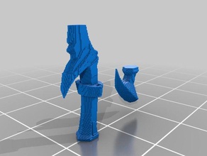 daedrick handle remixed 3d slash 3d print model - Mito3D