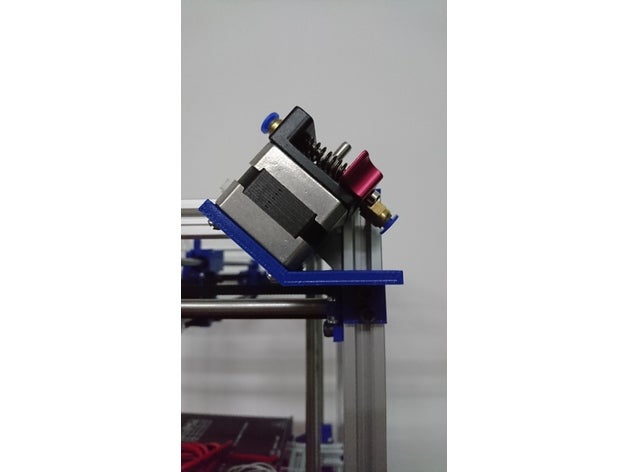 extruder motor mount 2020 alluminium 3d printer parts hypercube 3D print model - Mito3D