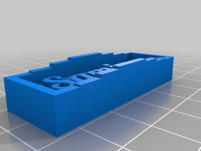 nametemplate openscad learning customized 3d print model - Mito3D