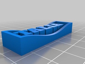 mon projet personnalisé plaque signalétique du générateur openscad de l'apprentissage 3d print model - Mito3D