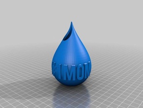 mothers day droplet vase decor 3d print model - Mito3D