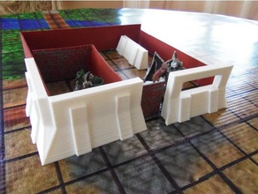 les barricades de wargame jouets & jeux barricade le bloc la construction donjon donjons dragons jeu dés dessus table terrain 3d print model - Mito3D