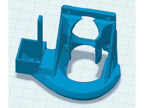 e3d v6 forte partie de ventilateur à l'aide 40mm 5015 L'impression 3d souffleur fan d'un 3d print model - Mito3D