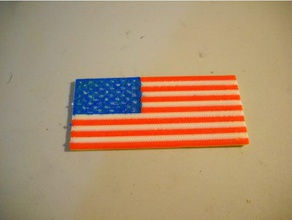 4 renk Amerikan bayrağı 1 renkli yazıcı 3d baskı 3d print model - Mito3D