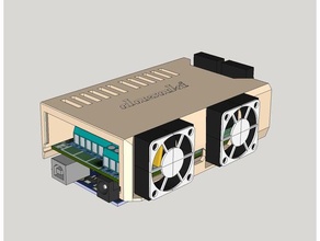 ramps snap-in cover 2x30mm fans 3d printer parts 30mm fan case 3d print model - Mito3D