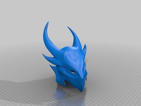 skyrims daedrique masque casque L'impression 3d 3d print model - Mito3D