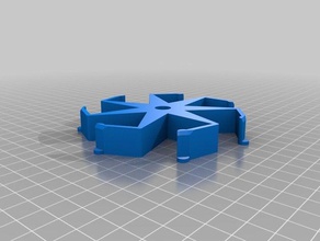 personalizado de 100 mm 8 agujero del cubo carrete adaptador Impresora 3d las piezas 3d print model - Mito3D