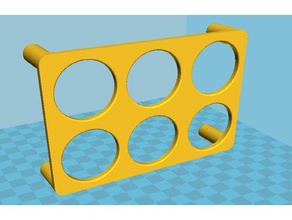 6 egg fridge holder huevera frigorifico huevos household 3d print model - Mito3D