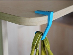 bag hanger accessories desk hook purse table 3d print model - Mito3D