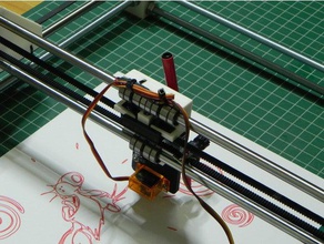 xy plotter la robótica cnc láser router de pluma del trazador 3d print model - Mito3D