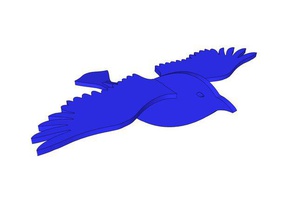 3d-Vogel Tiere Vogel wslab 3d print model - Mito3D