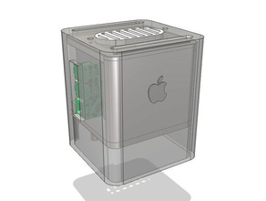 raspberry pi macintosh g4 cube mini 2 + 3 case computer 3d print model - Mito3D
