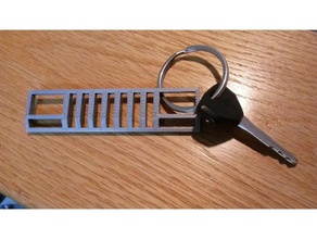 jeep cherokee xj trousseau de clés porte-clés 3d print model - Mito3D