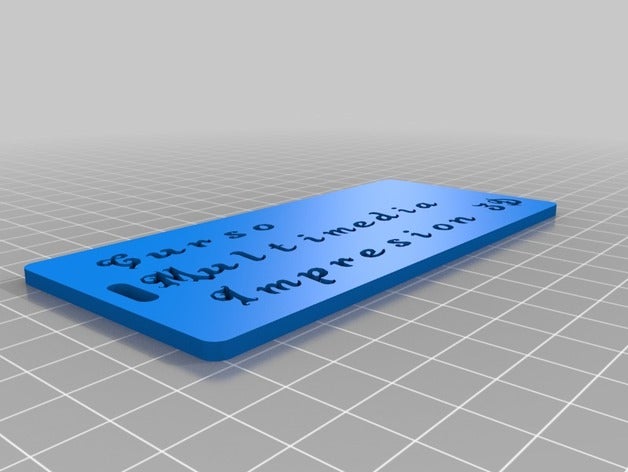 tarjeta de l'organisation personnalisé 3D print model - Mito3D