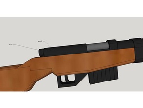 valkyria chronicles grs1 grs2 sniper props grs gun 3d print model - Mito3D