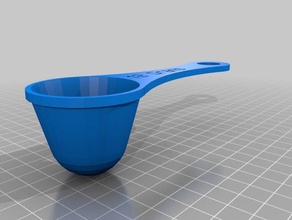 coffee measuring spoon kitchen & dining customized 3d print model - Mito3D