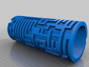 karmaşık silindir labirent döngü 3d baskı 3d print model - Mito3D