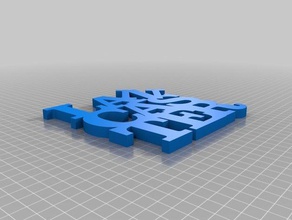 meine angepasste variable Wort Skulptur Skulpturen kundengebundene 3d print model - Mito3D