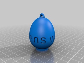 wades egg art customized 3d print model - Mito3D