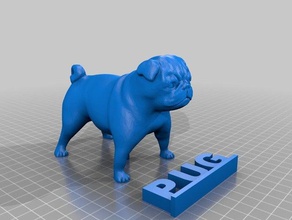 copy pug 3d printing 3d print model - Mito3D