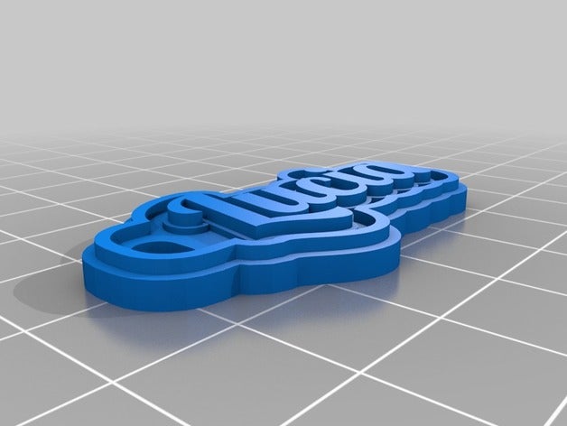 lucia Schlüsselanhänger kundengebundene 3D print model - Mito3D