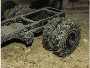 dumper de la rueda los neumáticos vehículos offroad 3d print model - Mito3D