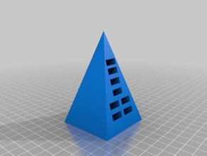 memória pirâmide computador cartão de micro sd o suporte do armazenamento usb 3d print model - Mito3D